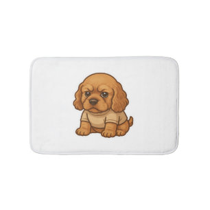 Funny Grumpy Dog Personalised Gift Custom T-shirt  Bath Mat