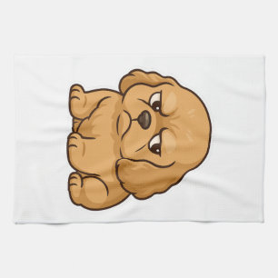 Funny Grumpy Dog Personalised Gift Custom T-shirt Tea Towel