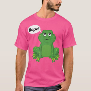 Funny Grumpy Frog Amphibian Toad Frogs Humour Anim T-Shirt