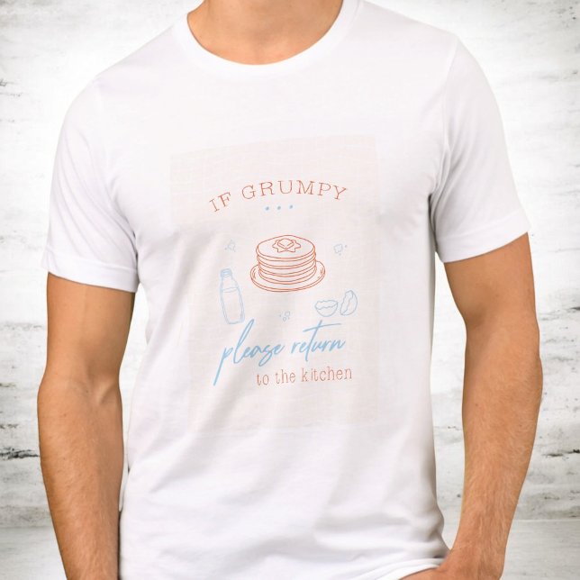 Funny Grumpy Morning Breakfast Pancake Gift Tee (Creator Uploaded)