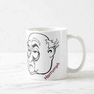Funny: Grumpy Old Man Mug,  "Harrumph" Coffee Mug
