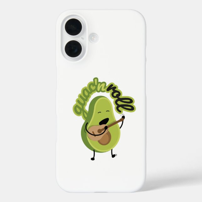 Funny Guac and Roll Avocado iPhone Case (Back)