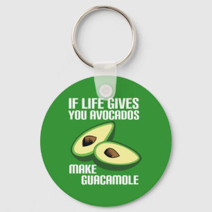 Funny Guacamole Avocado Joke Key Ring