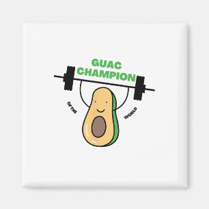 Funny Guacamole Shirt For Party Champions And Bbq  Magnet