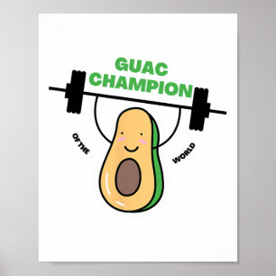 Funny Guacamole Shirt For Party Champions And Bbq Poster