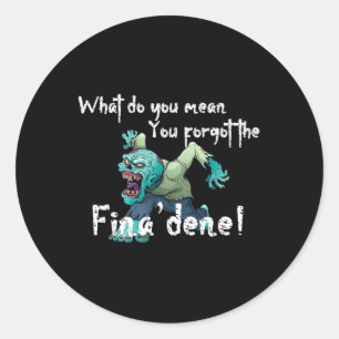 Funny Guam Finadene  Classic Round Sticker