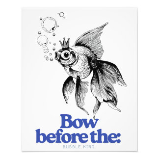 Funny Guest Loo Print – Goldfish Royalty Quote