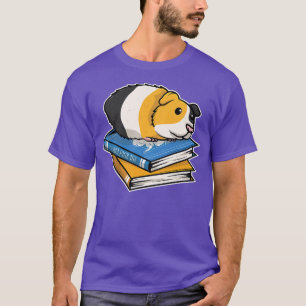 Funny Guinea Pig and Books Lover Women Men Kids Pr T-Shirt