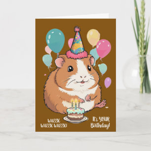Funny Guinea Pig Birthday Wishes from Pet Card