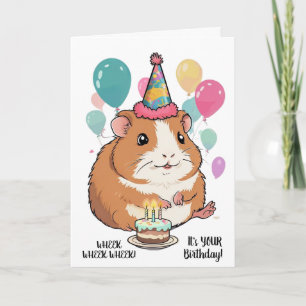 Funny Guinea Pig Birthday Wishes from Pet Card