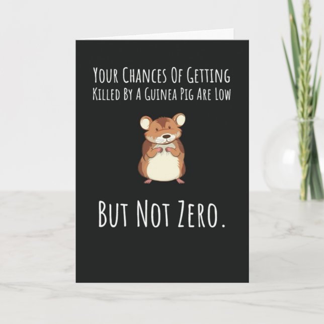 Funny Guinea Pig Cards Pets Animal Humor (Front)
