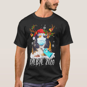 Funny Guinea Pig Christmas Face Mask Bye Bye 2020 T-Shirt
