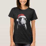 Funny Guinea Pig Christmas Santa Hat Xmas for Men  T-Shirt<br><div class="desc">Funny Guinea Pig Christmas Santa Hat Xmas for Men Women</div>