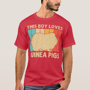 Funny Guinea Pig For Boys Kids Potato Pet Lover Fl T-Shirt