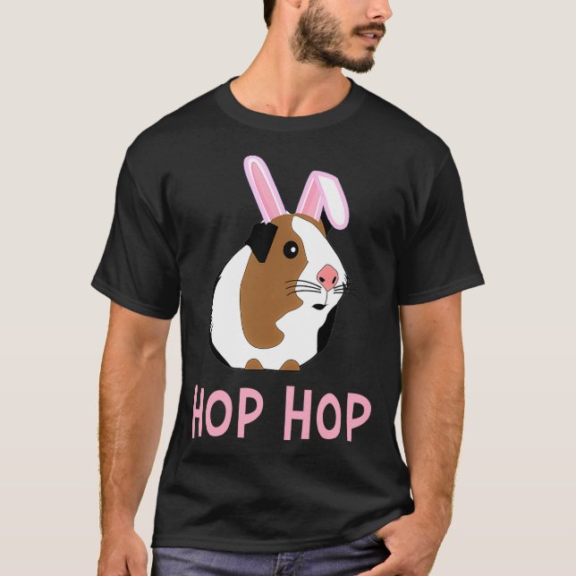 Funny Guinea Pig  for Easter  Easter Bunny  T-Shirt (Front)