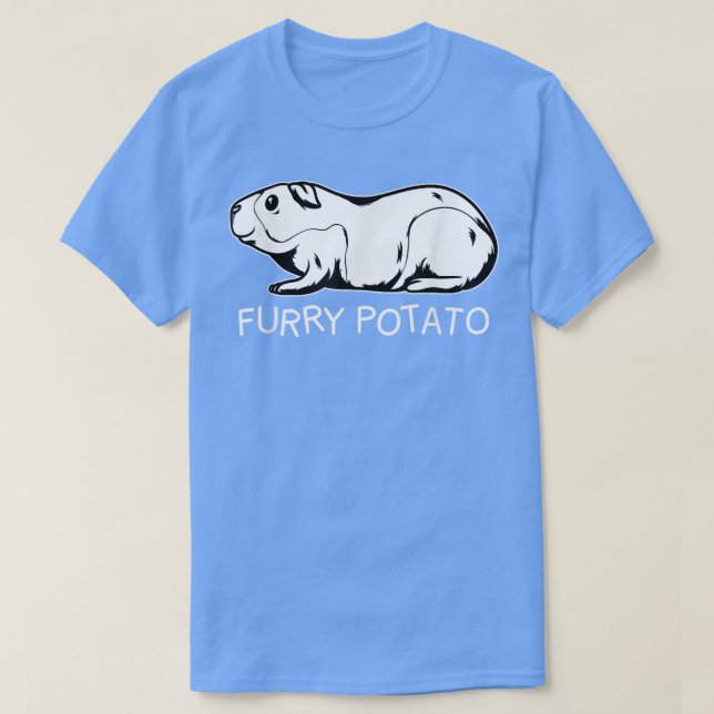 Funny Guinea Pig Furry Potato Kids Men Women 1510  T-Shirt (Design Front)