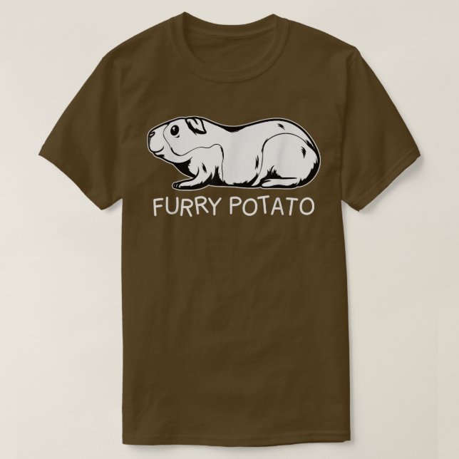 Funny Guinea Pig Furry Potato Kids Men Women  T-Shirt (Design Front)