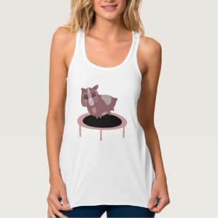 Funny Guinea Pig Gym Fitness Design Singlet
