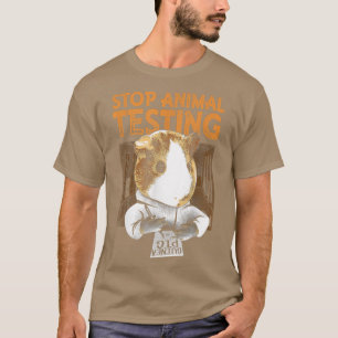 Funny Guinea Pig Hamster  Stop Animal Testing Tee 