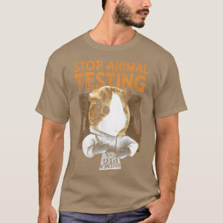 Funny Guinea Pig Hamster Stop Animal Testing Tee
