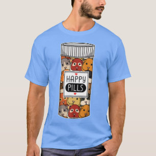 Funny Guinea Pig Happy Meds Women Kids Men T-Shirt