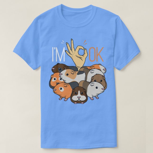 Funny Guinea Pig Herd Women Kids Men  T-Shirt (Design Front)