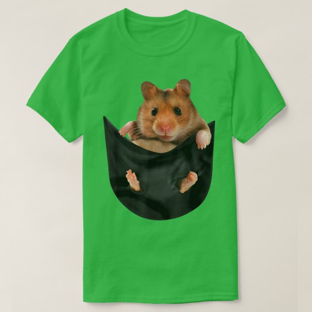 Funny Guinea Pig in Pocket T  for Women Men  T-Shirt (Design Front)