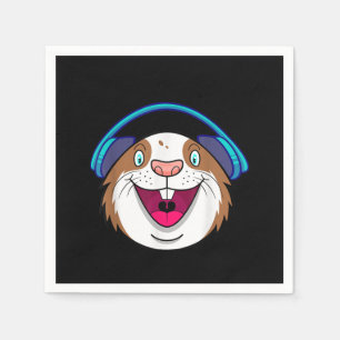 Funny Guinea Pig Lover Gift Womens Mens Napkin