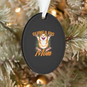 Funny Guinea Pig Lover Gift Womens Mens Ornament
