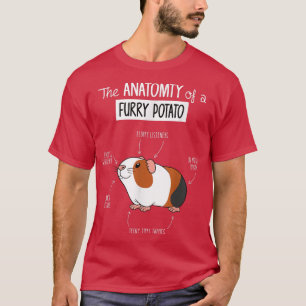 Funny Guinea Pig Quote Anatomy Of A Furry Potato G T-Shirt