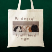 Funny Guinea Pig Tote Bag Customisable