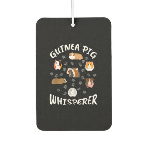 Funny Guinea Pig Whisperer Lovers Car Air Freshener