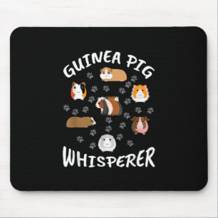 Funny Guinea Pig Whisperer Lovers Mouse Pad