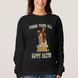 Funny Guinea Pig With Cute Bunny Ears Easter Day E Sweatshirt