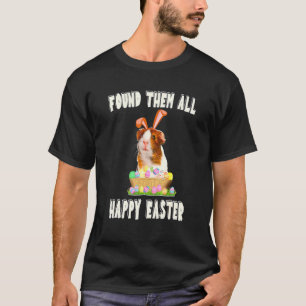 Funny Guinea Pig With Cute Bunny Ears Easter Day E T-Shirt