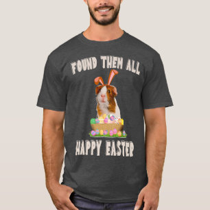 Funny Guinea Pig With Cute Bunny Ears Easter Day E T-Shirt