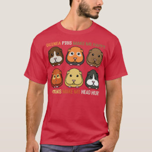 Funny Guinea Pigs Make Me Happy Women Men Premium T-Shirt