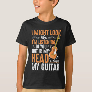 Funny Guitar Addicted Musician Guitarist Player T-Shirt