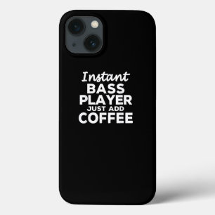 Funny Guitar Bass Players Gift Coffee Lovers iPhone 13 Case