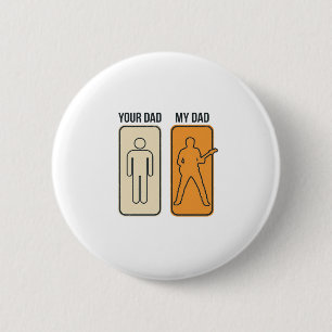 Funny Guitar Dad Vintage Engraving Shirt Design_1 6 Cm Round Badge