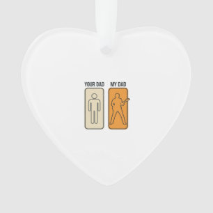 Funny Guitar Dad Vintage Engraving Shirt Design_1 Ornament