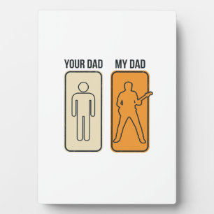 Funny Guitar Dad Vintage Engraving Shirt Design_1 Plaque
