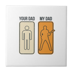 Funny Guitar Dad Vintage Engraving Shirt Design_1 Tile