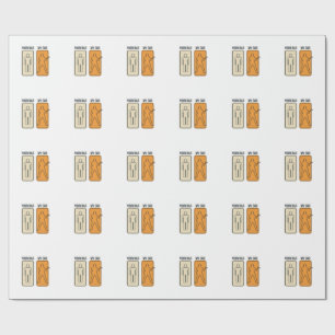 Funny Guitar Dad Vintage Engraving Shirt Design_1 Wrapping Paper
