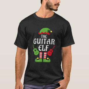 Funny Guitar Elf Family Matching Group Guitarist C T-Shirt