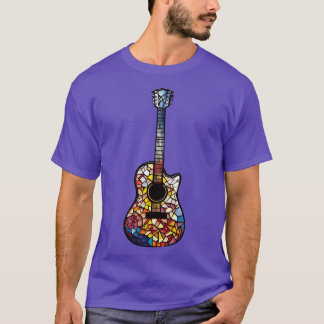 Funny Guitar Gift Retro Vintage Music Guitar 4 T-Shirt