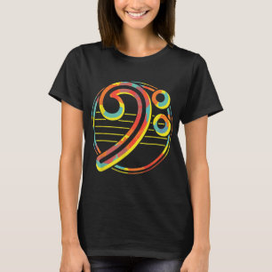 Funny Guitar Lovers Guitar Music Lover Bass Cleff T-Shirt