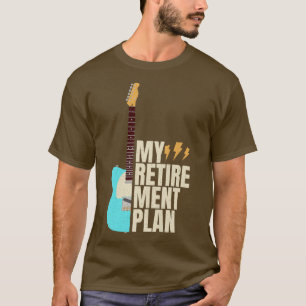 Funny Guitar My Retirement Plan Vintage Music 771 T-Shirt