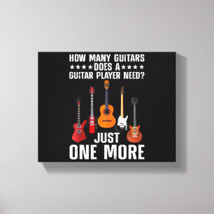 Funny Guitar Player Art For Men Women Guitarist Gu Canvas Print