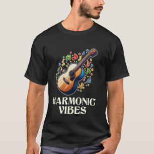 Funny Guitar Player Harmonic Musician Acoustic Gui T-Shirt